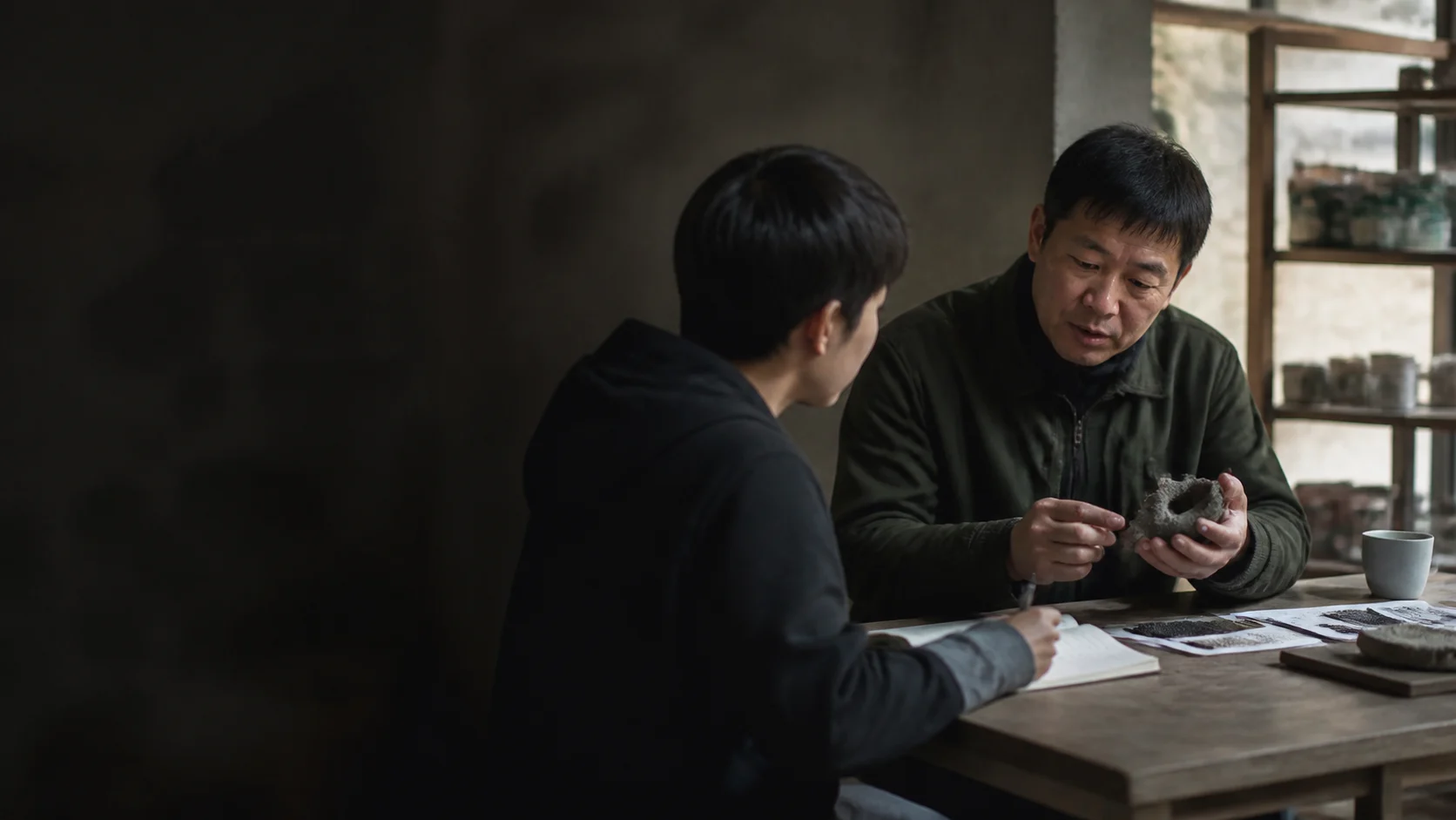 青年在真实场景中听取反馈并记录验证结果